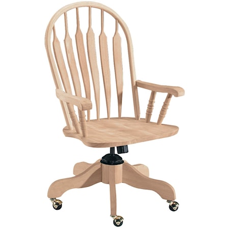 Deluxe Steambent Windsor Arm Desk Chair